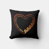 African American Black History Month Valentine クッション (正面)