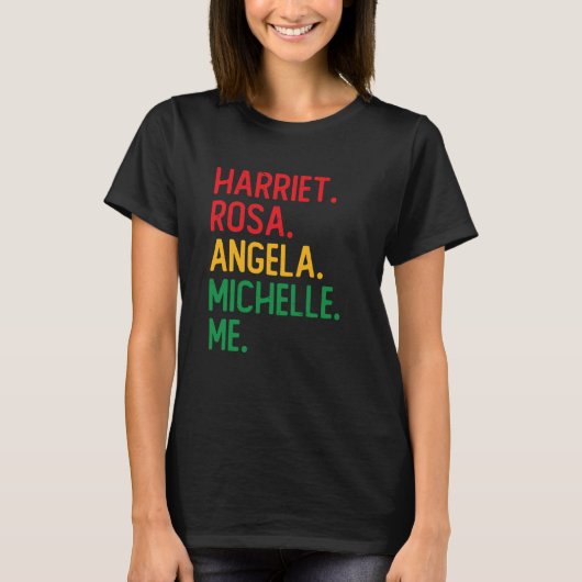 African American Black Leaders Black History Month Tシャツ (正面)
