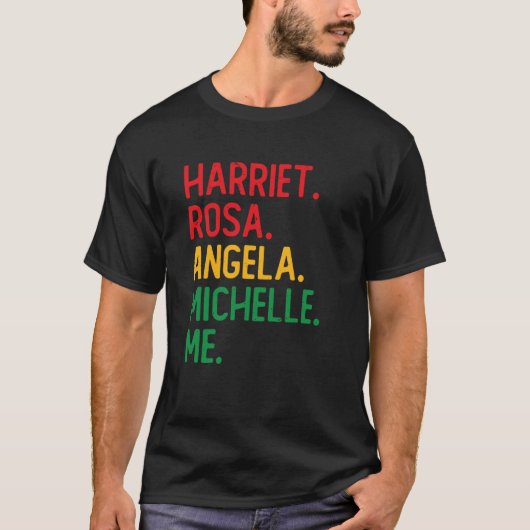 African American Black Leaders Black History Month Tシャツ (正面)