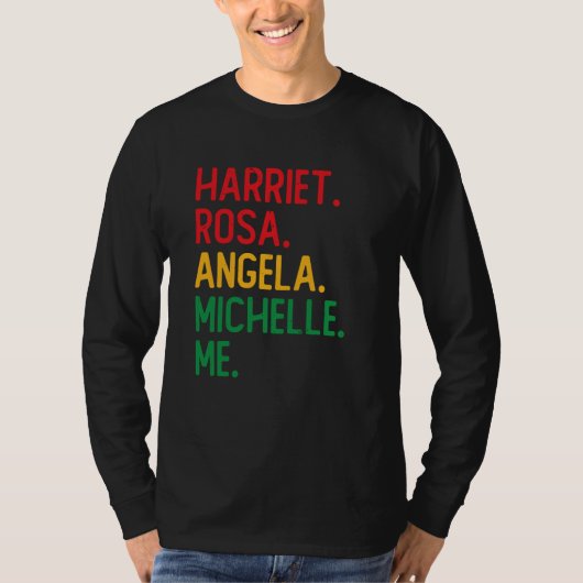 African American Black Leaders Black History Month Tシャツ (正面)