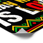 African american black pride afro love greater tha ポスター (角)