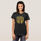 African American Black Women Girl Blessed Christia Tシャツ (正面フル)
