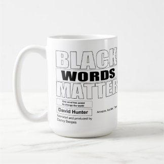 African American Black words matter コーヒーマグカップ