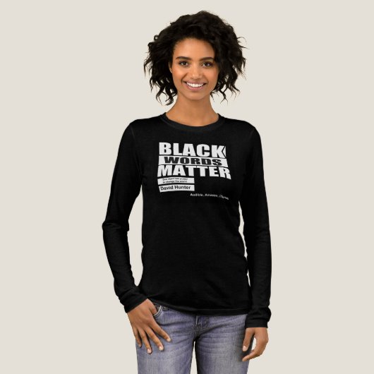 African American Black words matter トライブレンドＴシャツ (正面全体)