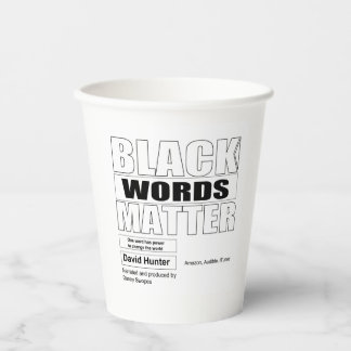African American Black words matter 紙コップ