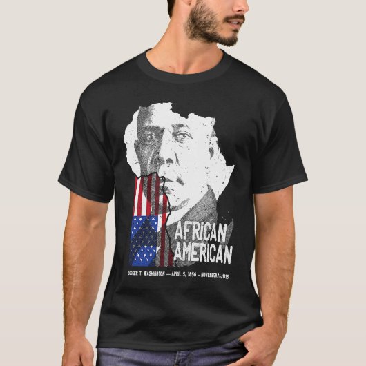 African American Booker T Washington Black History Tシャツ (正面)