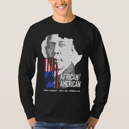 African American Booker T Washington Black History Tシャツ (正面)