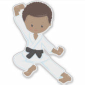 African American Boy、Kater Boy、Kata、Black Belt シール (正面)