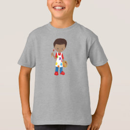 African American Boy, Painter, 絵を描 Artist, Brush Tシャツ