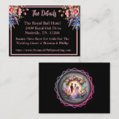 African-American Bride and Groom Moonlight エンクロージャーカード (正面/裏面)