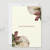 African American Bride & Groom Cream Wedding 招待状 (裏面)