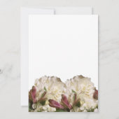 African American Bride & Groom White Wedding  招待状 (裏面)