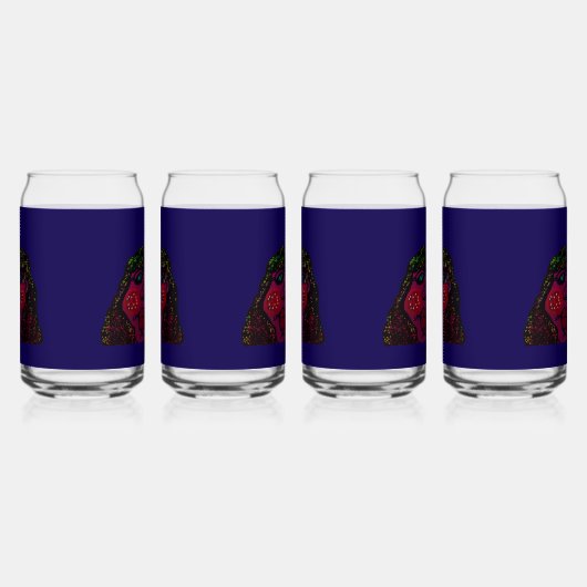 African American Cartoon Character ガラス缶 (右)