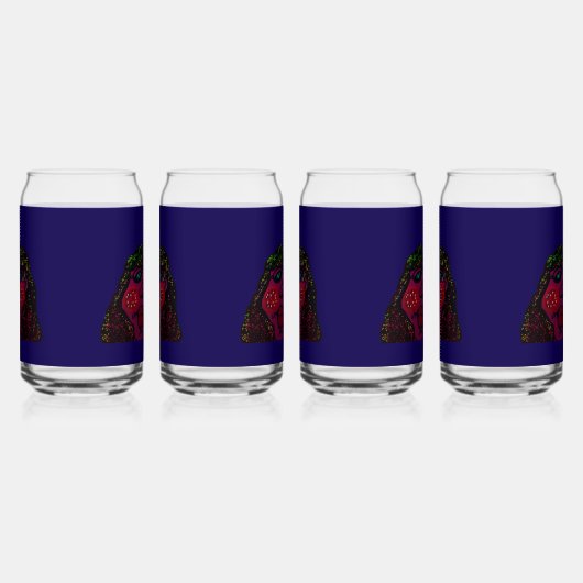 African American Cartoon Character ガラス缶 (左)