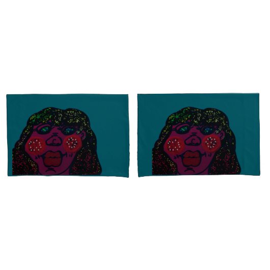 African-American Cartoon Character Pillowcases 枕カバー (フロントセット)