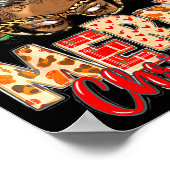 African American Christmas African Black Xmas Mom ポスター (角)