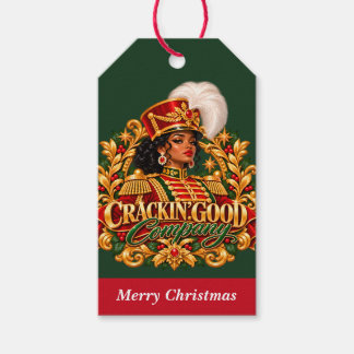 African American Christmas Black Woman Nutcracker ギフトタグ