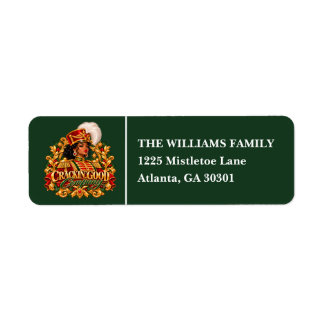 African American Christmas Black Woman Nutcracker ラベル