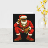 African American Christmas Funny African American  カード (黄色い花)