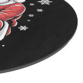 African American Christmas Pajama Xmas Afro Santa  カッティングボード (角)