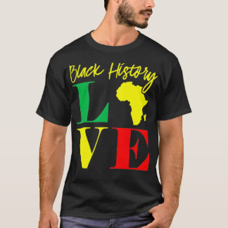 African American Clothing Gift Men Women Black His Tシャツ