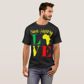 African American Clothing Gift Men Women Black His Tシャツ (正面フル)
