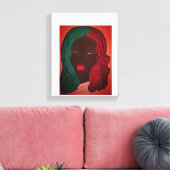 African American Colorful Wall Art キャンバスプリント (インサイチュ (リビング))