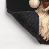 African American Cool Santa Claus Christmas Pajama マウスパッド (コーナー)