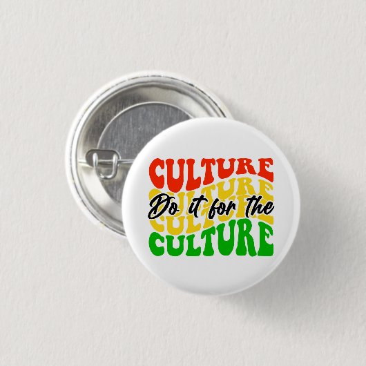 African American Culture Button 缶バッジ (正面&裏面)