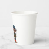 African American Dad and Son Fishing 紙コップ (左)