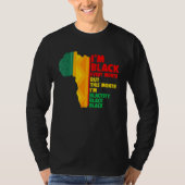 African American Every Month Pride Proud Black His Tシャツ (正面)