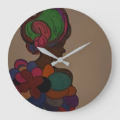 African American Fairy Wall Clock ラージ壁時計 (正面)