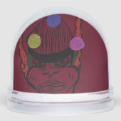 African-American Futuristic Traveler Snow Globe (正面)