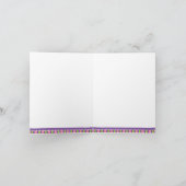 African American Gymnast Thank You Note Card サンキューカード (内部)