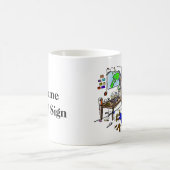 African American Ham Crazy Brew Shack Mug コーヒーマグカップ (中央)
