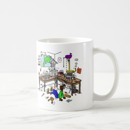 African American Ham Crazy Brew Shack Mug コーヒーマグカップ (右)