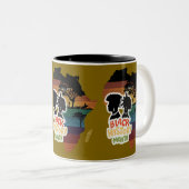  African American History Month ツートーンマグカップ (正面右)