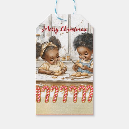 African American Kids Gift tags ギフトタグ (正面)