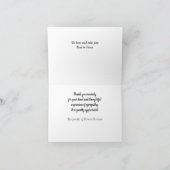 African American Memorial Thank You Notes サンキューカード (内部)