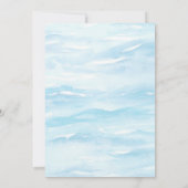 African American Mermaid Baby Shower 招待状 (裏面)