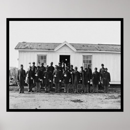 African American Military Band 1865 ポスター (正面)