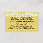 African American mixing bowl woman baking bakery 名刺 (裏面)