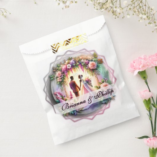 African-American Moonlight Wedding Favor Bags フェイバーバッグ (封をした状態)