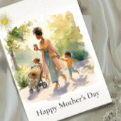 African American Mother's Day Card カード