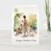 African American Mother's Day Card カード (正面)