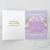 African American Pink Floral Mother's Day カード (内部)