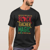 African American Pride Celebration Black Teacher M Tシャツ (正面)