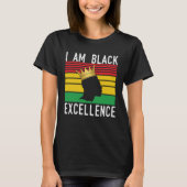 African American Pride Celebration I Am Black Exce Tシャツ (正面)