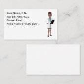 African American Registered Nurse Medical  名刺 (正面/裏面)