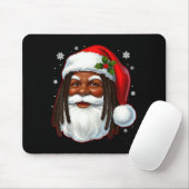 African American Santa Christmas Cool Black X-mas  マウスパッド (マウス)